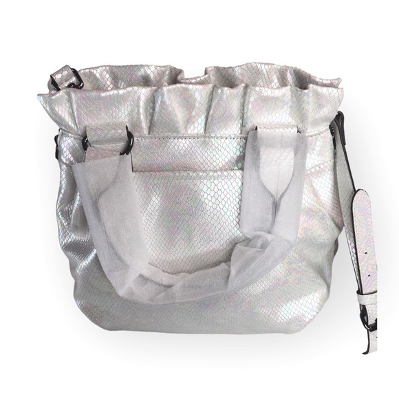 Aimee Kestenberg Cooper Leather Convertible Shoulder Bag - Hologram Snake - Picture 4 of 17